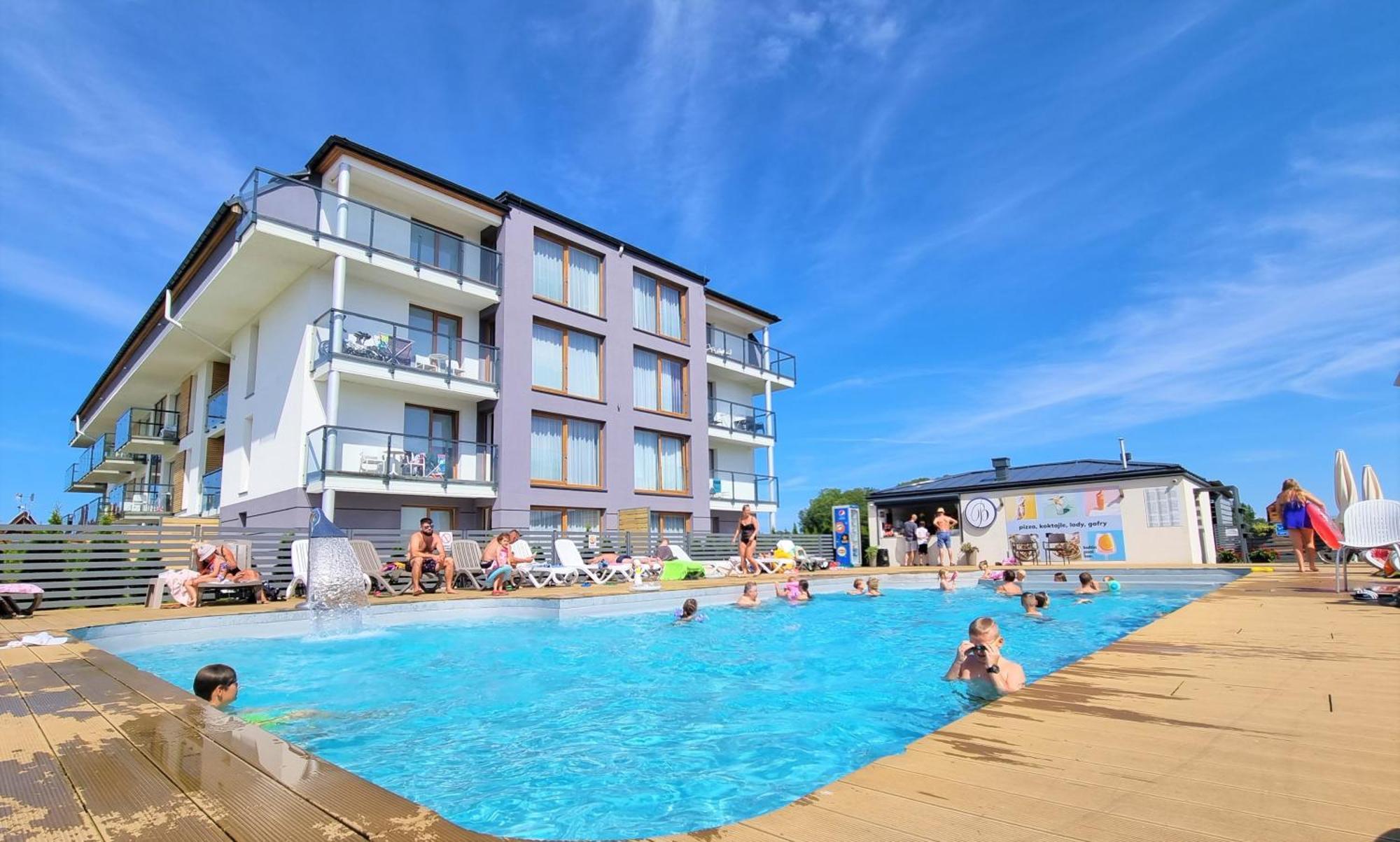 Apartament "Blu10" Z Basenem Sarbinowo Exteriér fotografie