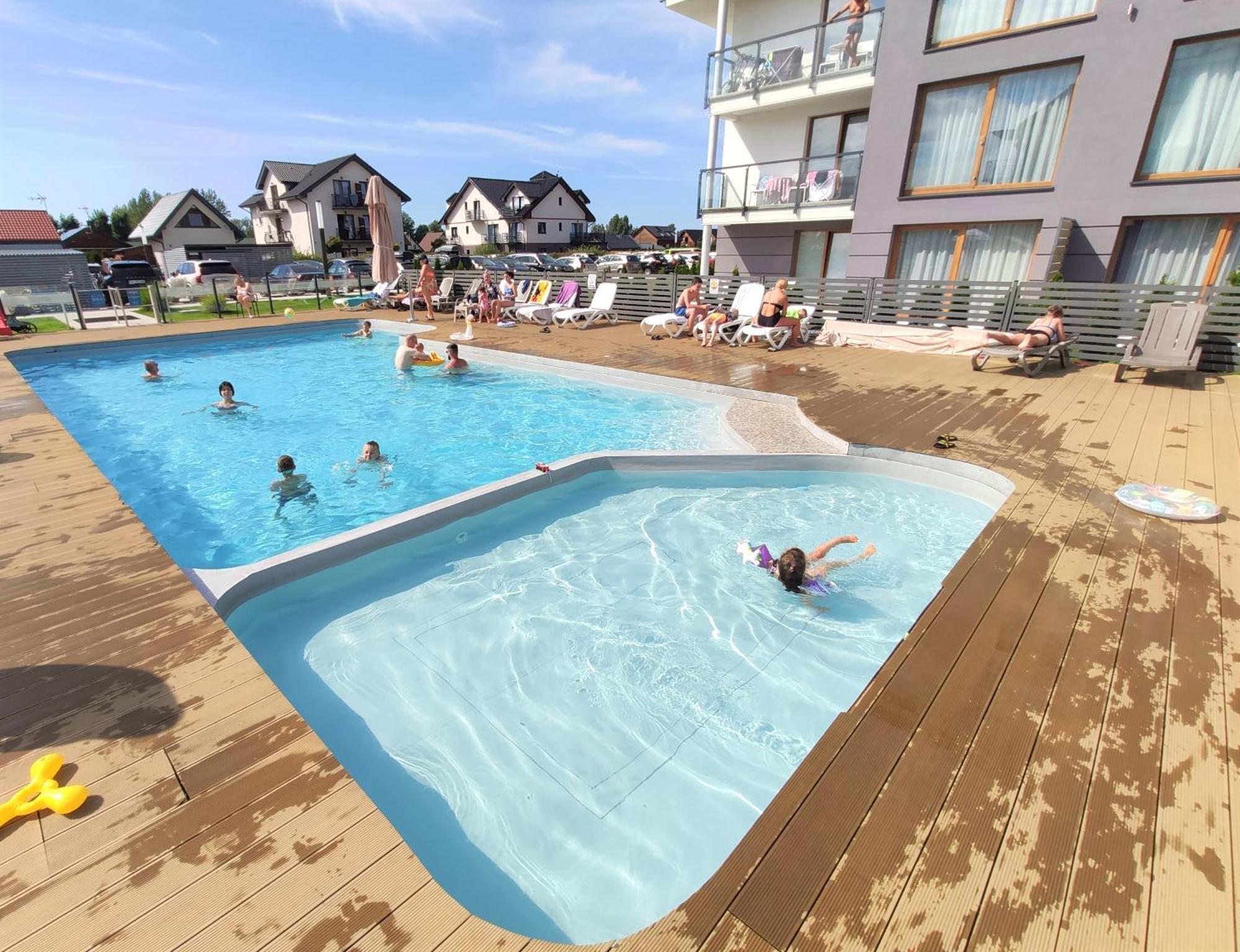 Apartament "Blu10" Z Basenem Sarbinowo Exteriér fotografie