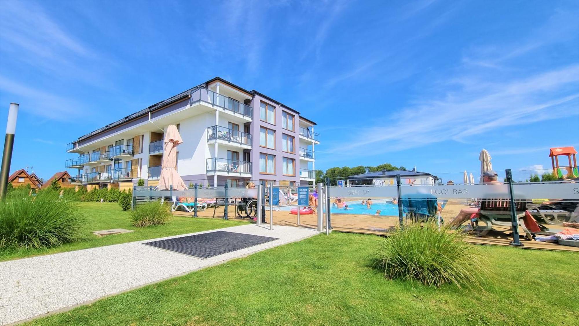 Apartament "Blu10" Z Basenem Sarbinowo Exteriér fotografie